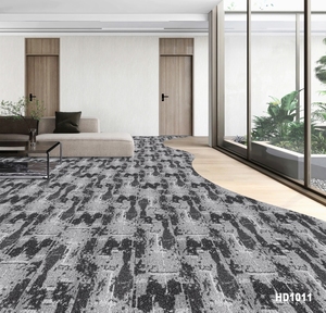 Dalles <span class=keywords><strong>de</strong></span> <span class=keywords><strong>moquette</strong></span> modernes à motifs emboîtables, pour usage commercial et domestique, 100x25cm, lavables, auto-adhésives, antidérapantes, écologiques, en PVC - Product Image 3