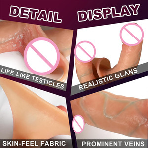 Dildo a Doppia Estremità in Silicone, Masturbatori Senza Mani, Dildo Anali con Cintura, Giocattoli Sessuali per Donne, Accessori per Adulti - Product Image 4