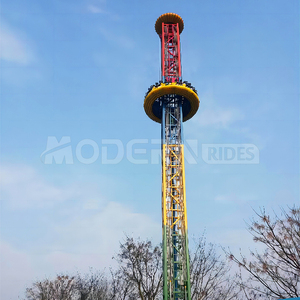 เครื่องเล่นดรอปทาวเวอร์ไฟเบอร์กลาสและเหล็ก สำหรับห้างสรรพสินค้าและสวนสนุกกลางแจ้ง พร้อมประสบการณ์การตกแบบฟรีฟอล - Product Image 5