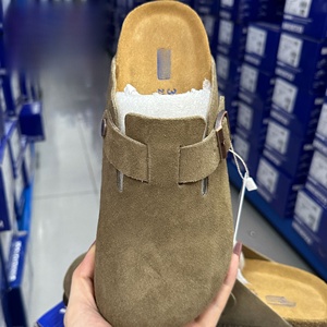 Vente en gros : Meilleures sandales confortables pour hommes Birkens, été-automne, sabots en cuir, mules antidérapantes en caoutchouc, bout ouvert, plates, Bostones - Product Image 1