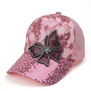 Casquette de camionneur unisexe en maille respirante avec sequins papillon, chapeau de soleil d'extérieur, casquette de baseball tendance - Product Image 5