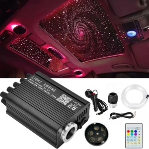 16W RGBW luccichio LED in fibra ottica Headliner Kit meteorite stelle cadenti plafoniere 0.75mm 3M 500 pz + 200 pz fibra - Product Image 1