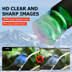 20-60x80 Bak4 Porro-Prisma Monokular Langstrecken-Wasserdichtes Outdoor-Teleskop mit Stativ zur Vogelbeobachtung und Jagd - Product Image 3