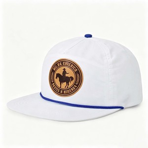 Casquette de chauffeur de camion personnalisable avec logo, casquette de baseball unie à 5 panneaux avec réglage ajustable - Product Image 1