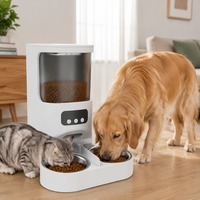 Meilleure Vente Distributeur Intelligent de Nourriture pour Animaux de Compagnie 4L avec Minuteur et Dosage Précis, Anti-Bouchon, Outil d'Alimentation Pratique pour Chiens et Chats d'Intérieur