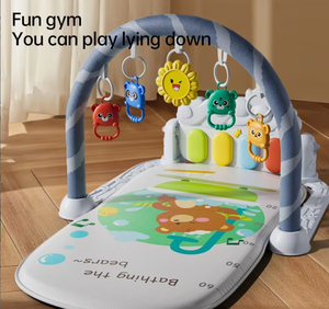 Juguete <span class=keywords><strong>de</strong></span> Gimnasio para Bebés con Música y Teclado <span class=keywords><strong>de</strong></span> Pie, Tapete <span class=keywords><strong>de</strong></span> Piano para Recién Nacidos - Juguete Educativo <span class=keywords><strong>de</strong></span> Poliéster Suave para Bebés <span class=keywords><strong>de</strong></span> 0 a 1 año - Product Image 2