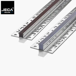 Foshan Factory JECA Tile Movement Joints Strips Metal Tile Expansion Joint Trim For Floor Tile Movement Joints Strips