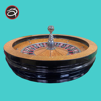 Roulette manuelle QINLONG de 32 pouces, de luxe, de haute qualité, en bois massif, en alliage d'aluminium, de qualité professionnelle pour les sports d'intérieur