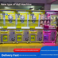Machine de jeu à griffes d'arcade à monnayeur pour peluches et cadeaux, avec accepteur de billets et fonction de recharge, prix de gros usine