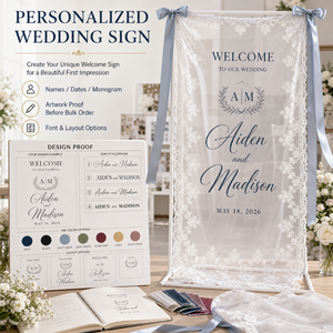 Panneau de <span class=keywords><strong>bienvenue</strong></span> personnalisé en dentelle transparente pour <span class=keywords><strong>mariage</strong></span>, bannière en tulle sur mesure pour l'entrée de la cérémonie, décoration événementielle - Product Image 3