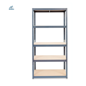 Étagères métalliques sans boulons faciles à assembler avec panneau <span class=keywords><strong>en</strong></span> <span class=keywords><strong>bois</strong></span>, étagères réglables, étagères de rangement pour <span class=keywords><strong>garage</strong></span>, maison - Product Image 4