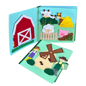 Libri in Feltro per Bambini Personalizzati, Educativi e Flessibili, Bestseller Montessori in Poliestere Lavabile - Product Image 1