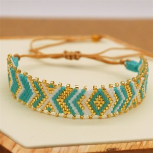 Bracciali moda oro Miyuki gioielli in rilievo regalo nuovi gioielli Boho <span class=keywords><strong>telaio</strong></span> braccialetto di perline per le donne - Product Image 1