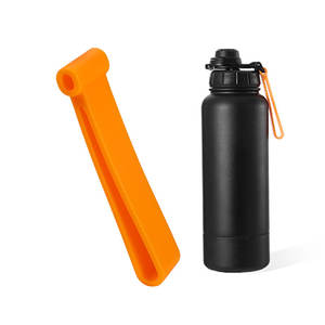 Everich Botella de agua deportiva personalizada de boca ancha Botella de vacío aislada de acero inoxidable con tapas de asa - Product Image 5