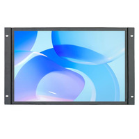 Moniteur LCD industriel large écran de 19 pouces avec écran tactile capacitif, design à cadre ouvert, écran plat HD, interface USB