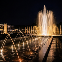 Fontaine musicale extérieure en acier inoxydable pour la décoration de la place, du jardin, de l'hôtel et du paysage