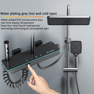 Sistema <span class=keywords><strong>Doccia</strong></span> Termostatico Premium con Display Digitale Intelligente, 4 Modalità di Getto (Pioggia/<span class=keywords><strong>Doccia</strong></span> <span class=keywords><strong>a</strong></span> Mano), Valvola in Ceramica, Montaggio <span class=keywords><strong>a</strong></span> Parete - Product Image 3