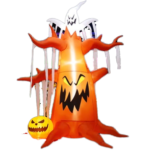 Decoración Inflable de Halloween Personalizada de 3 Metros con LED Integrados, Árbol Seco, Calabaza y Fantasma, para Interiores y Exteriores - Product Image 1