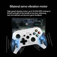 Manette sans fil personnalisable avec logo, haute qualité, 2.4G, ergonomique, 50 points de contact, double vibration, connexion multijoueur