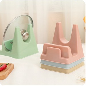 Pot Lid Rack Square Portable Plastic <b>Kitchen</b> <b>Storage</b> Holder For Metal Lids Draining Rack - Product Image 1