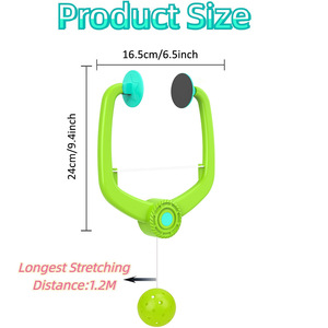 ピクルボール練習用必須アイテム 吊り下げ式リバウンドトレーナー ソロ室内練習用 - Product Image 3