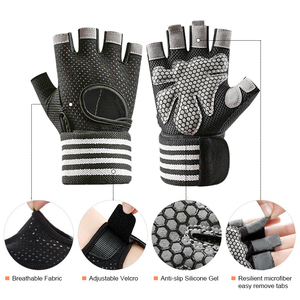 Guantes de Gimnasio para Levantamiento de Pesas con Soporte para Muñeca, MOQ Bajo - Product Image 4