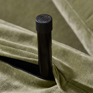 Sofá Cama Doble <span class=keywords><strong>Palma</strong></span> de Chenilla Verde Oliva, Ahorra Espacio, Relajante, Plegable, Ideal para Apartamentos y Casas Pequeñas - Product Image 4