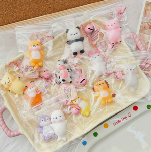 Luckykoo Mini Taba Mochi <b>Squishy</b> Toys Unisex Stress Relieving Party Gift Bags Birthday Gifts Wholesale for Kids/Adults - Product Image 3