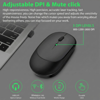 Mouse Isi Ulang Daya Dual Mode Bluetooth 5.2 2.4G USB Nirkabel Senyap Mouse Nirkabel untuk Komputer Laptop Tablet Macbook
