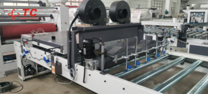 Máquina de laminación automática de <span class=keywords><strong>pegamento</strong></span> caliente PUR para paneles de pared planos, papel tapiz <span class=keywords><strong>con</strong></span> textura de tela, color sólido, efecto piel y mármol. - Product Image 6