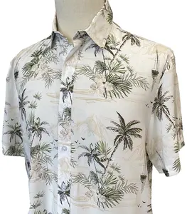 2024 Summer Hot Selling Wholesale High Quality Shirt For Men OEM Quick Dry Printed Hawaiian Men's Short Sleeve Men's Shirt