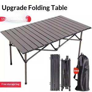 <span class=keywords><strong>Table</strong></span> de pique-nique pliable portable pour le <span class=keywords><strong>camping</strong></span> en plein air, construction facile à monter, idéale pour les pique-niques en plein air, la plage, la randonnée, la pêche, les barbecues et les voyages - Product Image 6