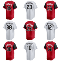 Camiseta de Béisbol Bordada al por Mayor de los Chicago White Sox de EE. UU. # 88 Luis Robert Jr. # 35 Frank Thomas # Ropa de Softbol 35 Frank Thomas
