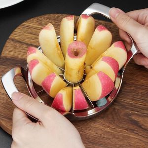 Coupe-pommes 12 lames en acier inoxydable, diviseur de fruits, éplucheur, compatible lave-vaisselle pour pommes et fruits du dragon - Product Image 4