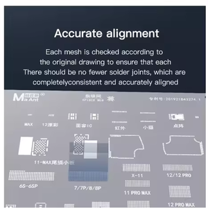 MaAnt BGA Reballing Pochoirs Écran LCD IC Protection Bande de Base <span class=keywords><strong>CPU</strong></span> Nand NFC WIFI Outil de Réparation de Téléphone pour <span class=keywords><strong>iPhone</strong></span> 6S 7 8 <span class=keywords><strong>XS</strong></span> - Product Image 2