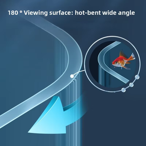 JSD 70L 친환경 사각 유리 어항 투명 디자인 어류용 거실 데스크탑 주방용 박스 포장 물 - Product Image 4