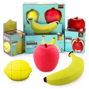 Nuova Venuta Disegno Per Bambini Divertente Giocattolo Educativo Forma di Frutta Magico Cubo Di Puzzle di Decompressione - Product Image 1