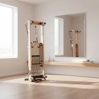 2026 Reformer Pilates de qualité supérieure à hauteur réglable, idéal pour le renforcement du tronc et les exercices de flexibilité, gain de place