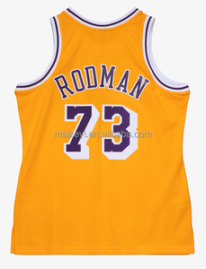Maillots de basket vintage pour hommes <span class=keywords><strong>Dennis</strong></span> <span class=keywords><strong>Rodman</strong></span>, qualité supérieure, cousus et personnalisables - Product Image 2
