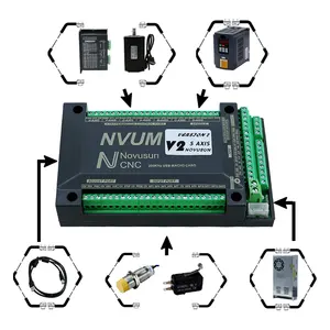 Ethernet /USB Mach3 Card 200KHz router di CNC 3 4 5 6 assi scheda di controllo del movimento Breakout Board per macchina per incisore fai da te HLTNC