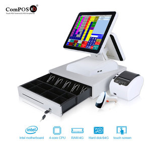 Sistema POS <span class=keywords><strong>para</strong></span> Restaurantes de 15'' Más Vendido, Máquina de Facturación con Impresora/Escáner/Cajón de Efectivo, Terminales de Escritorio - Product Image 1