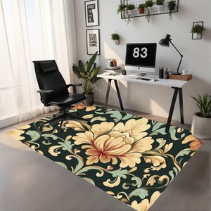Imagen personalizada sala de estar alfombra sin borlas 3:5 rectángulo Patchwork diseño abstracto 10mm de espesor para adolescentes y uso doméstico - Product Image 4