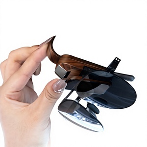 FOR Sunglasses Clips Wooden <b>Eyeglass</b> <b>Holder</b> Sun Visor Mount Creative Car Accessory for Sunglasses Storage - Product Image 3