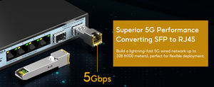 Yunvo 1.25/2.5/5/10g-t sfp + से Rj45 trilver 30m/80m/100m तांबे ethnet मॉड्यूल SFP-10G-X UF-RJ45-10G के साथ संगत - Product Image 3