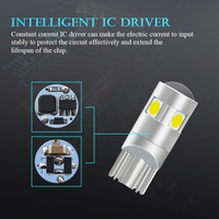Accessoire sur mesure pour voiture, feu clignotant T15, Led 194 SMD W5W, ampoule automatique 12V, 5W, Canbus, pour intérieur de véhicule