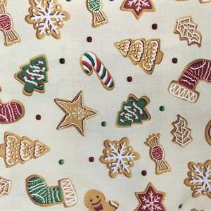 Pochette en coton de Noël personnalisée avec logo estampé à chaud, motif de dessin animé écologique pour les souvenirs de fête, les cadeaux d'artisanat - Product Image 5