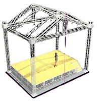 Armazón de techo de concierto de sistema de armadura de aluminio para eventos al aire libre para altavoces colgantes