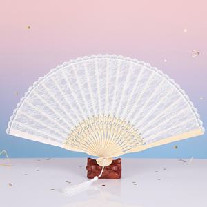 Abanicos de Mano Plegables de Tela, Diseño Único y Personalizable, Mini Abanicos de Bambú Sencillos y Elegantes para Fiestas, Venta al Por Mayor - Product Image 1