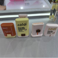 Contenant vide pour déodorant stick torsadé 15g 20g, surface brillante carrée, bouteille de gel écologique pour stick solaire avec logo personnalisé