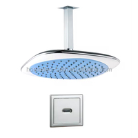 Ensemble de pommeau de douche à effet pluie avec capteur automatique sans contact pour salle de bains